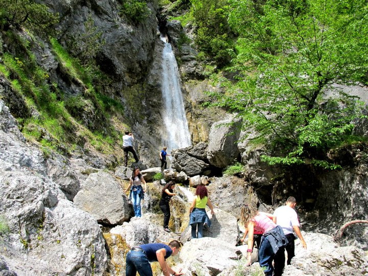 Waterfall of Thethi in Grunas